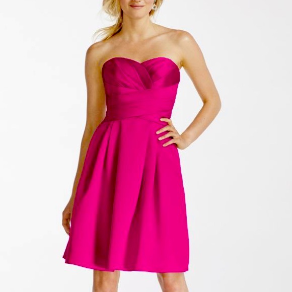 David's Bridal Dresses & Skirts - Strapless Satin Dress